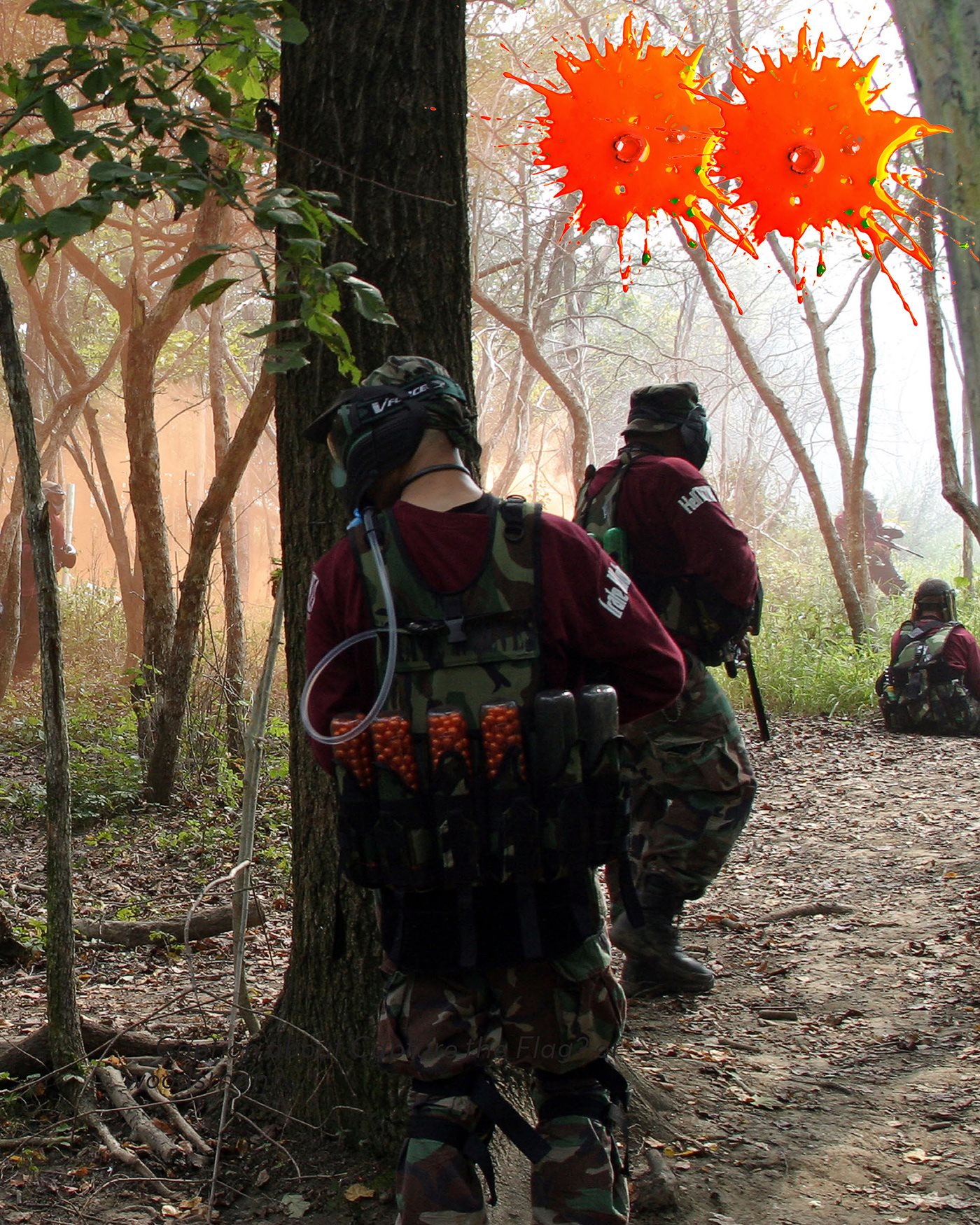 A wooded area is a great place to play paintball Word spread and - photo 7