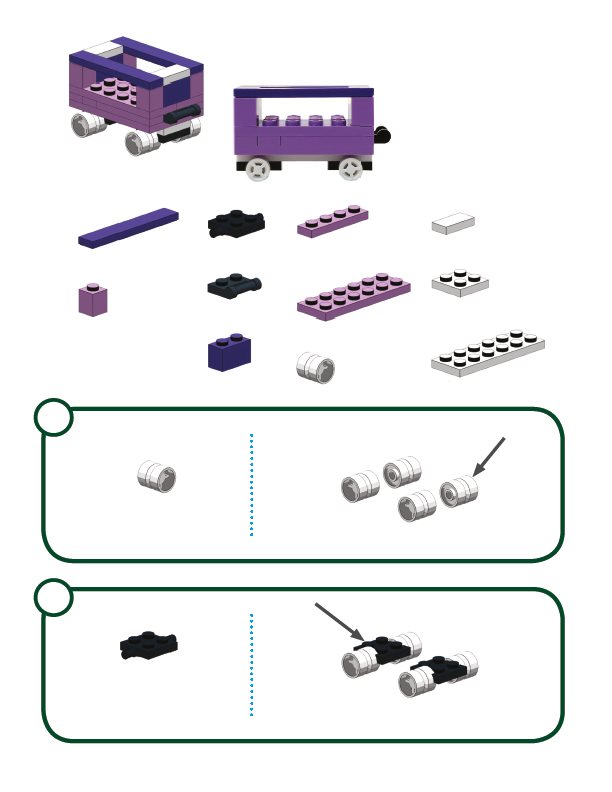 Build the Purple Caboose 2x 2x 4x 2x 4x 1x 4x 1x 2x 4x 1x 4x 2x 2x - photo 9