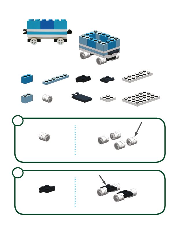 Build the Blue Train Car 4x 3x 2x 1x 1x 4x 4x 1x 1x 2x 4x 2x 1x 1x - photo 12