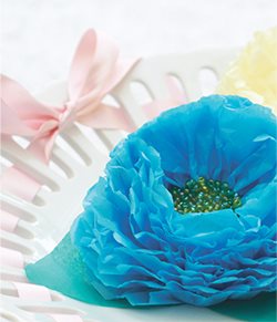 Gather For each flower Tissue paper in your chosen colour or colours if you - photo 7