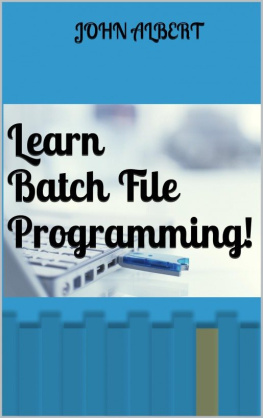 John Albert - Learn Batch File Programming!