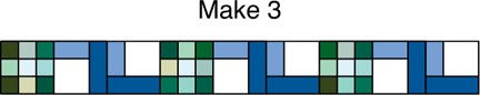 Figure 7 Join blocks to make Row 3 Arrange the rows referring to the - photo 13