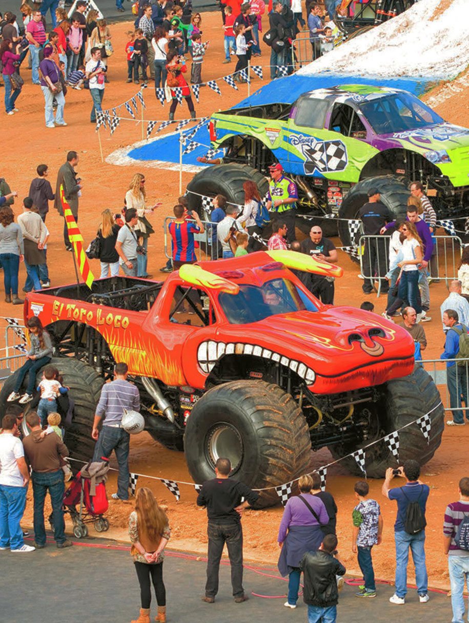 Fans love to get up close to the monster trucks Monster trucks may look - photo 15