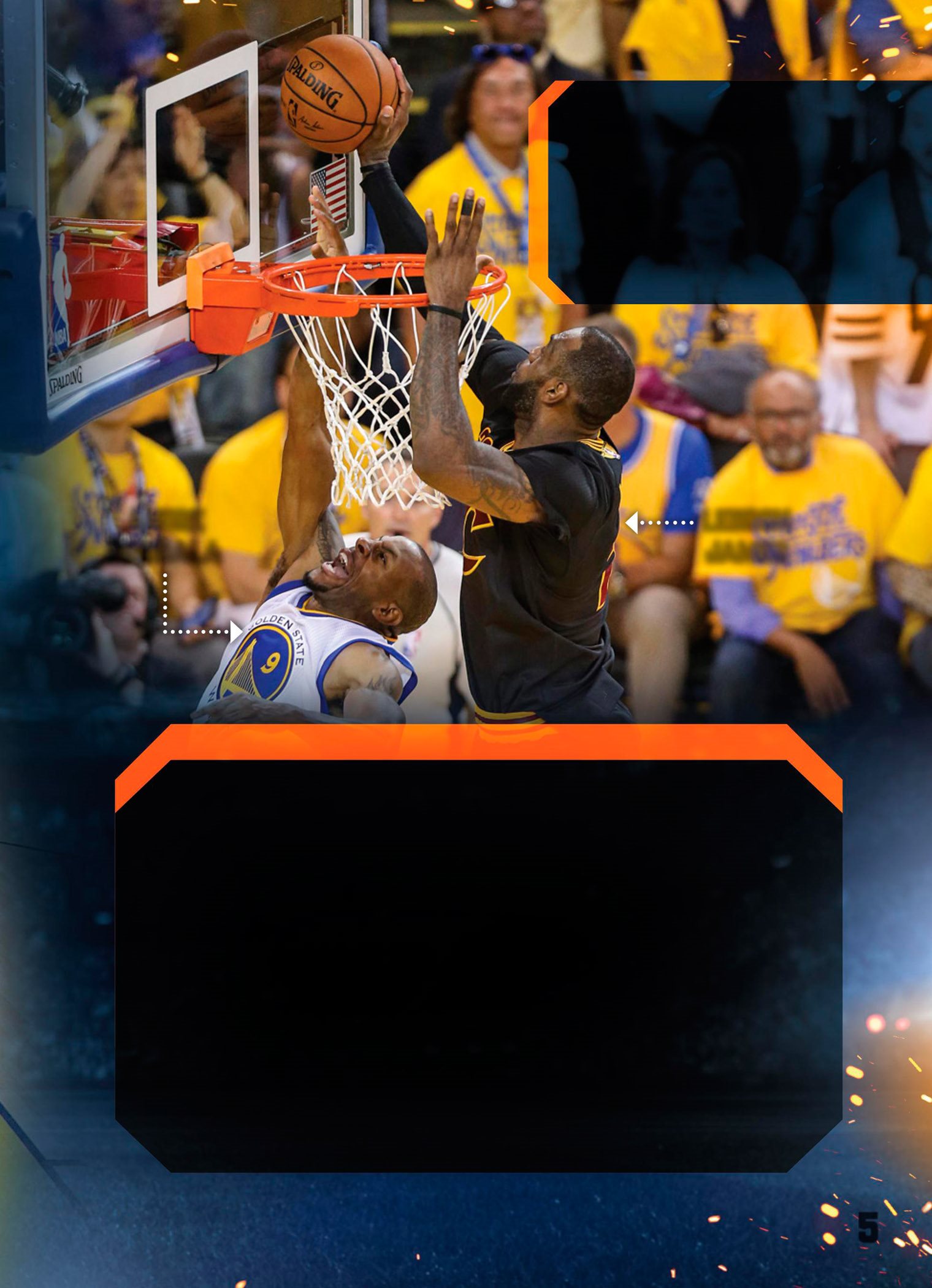 LEBRON JAMES Warriors Andre Iguodala goes up for an easy layup Out of - photo 5