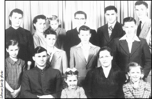 The Sylvester and Martha Lehman family in 1953 with their 12 children from - photo 4