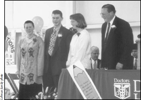 Dr Lehman thanks children Bev Brent and Brenda at the Country Doctor of the - photo 13