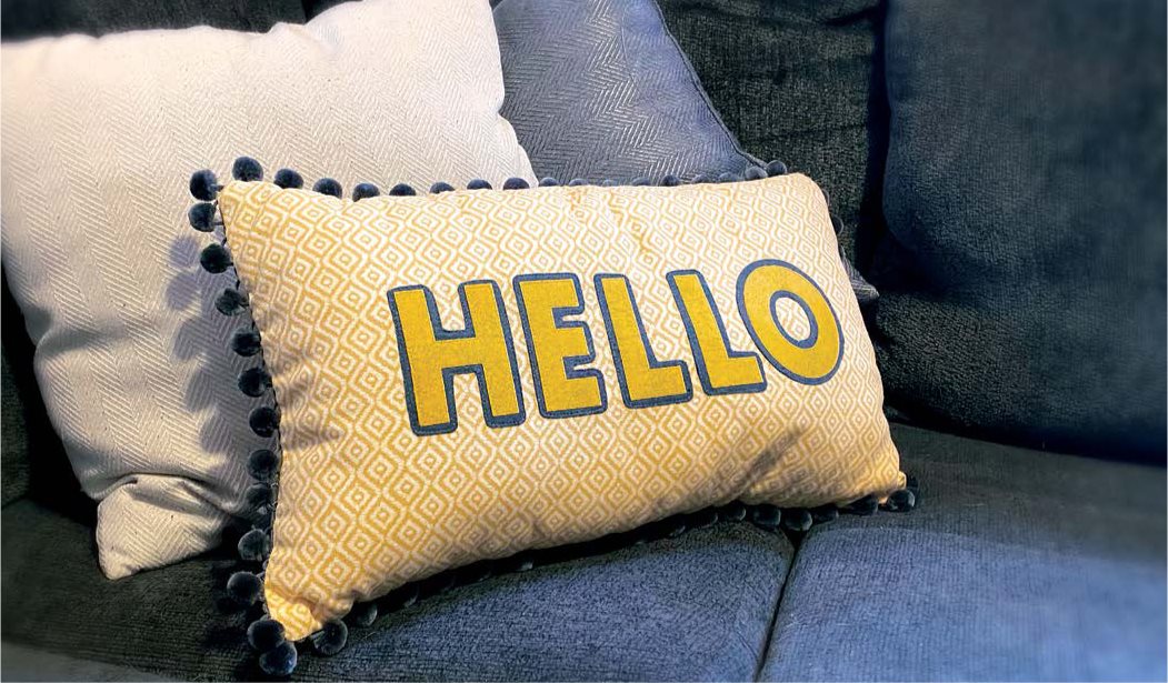 Felt-Lettered Pillows Lend a little pizzazz to a bedroom dorm room or family - photo 6
