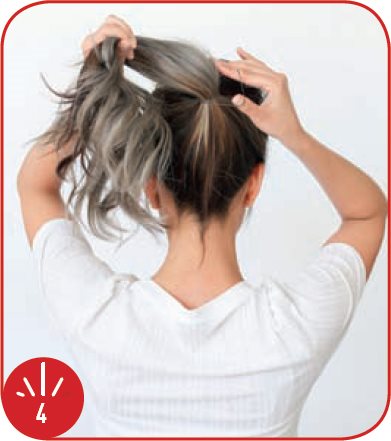 tip When securing your ponytail with the elastic be careful not to pull too - photo 31