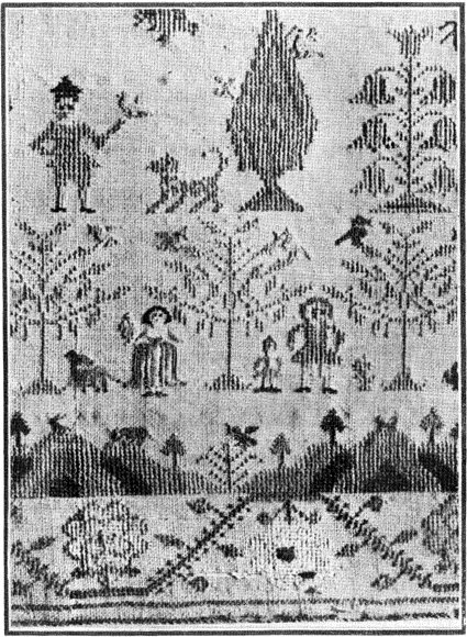 PLATE 1 A section from Anne Catherine Langdons sampler 1796 Kindly lent by W - photo 1