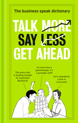 HarperCollins - Talk More. Say Less. Get Ahead.