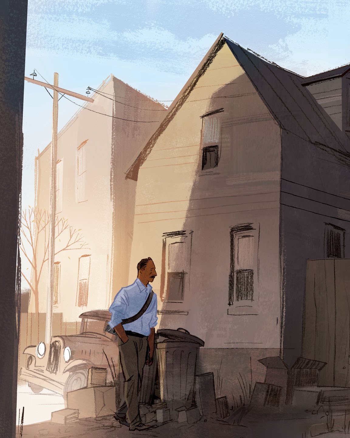 In the shadow of the Capitol he sees black families living in alley dwellings - photo 15