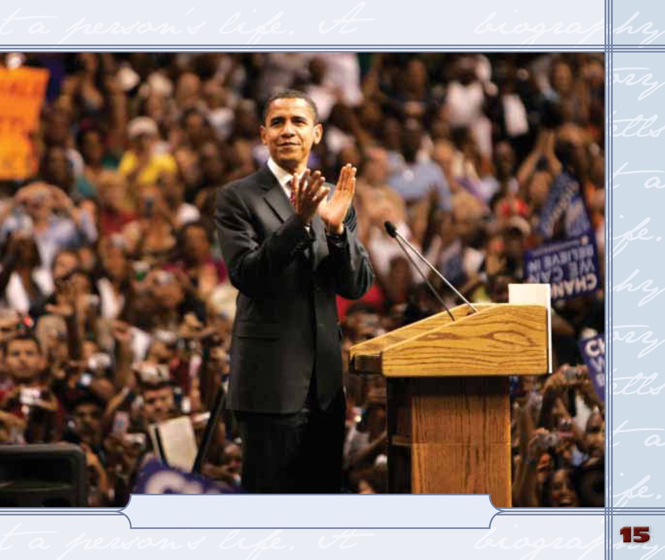 Barack talked to crowds all around the country In November 2008 the people - photo 17