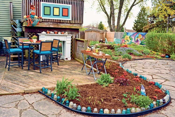 Growing a garden that includes a gorgeous outdoor room filled with recycled - photo 2