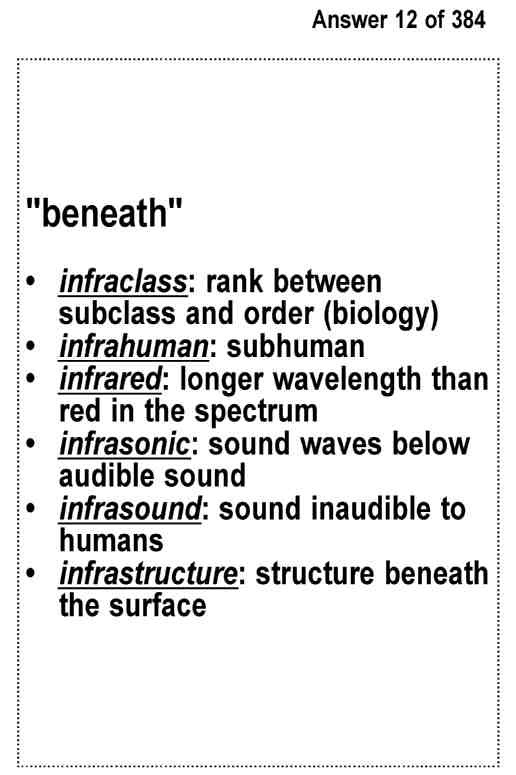 SAT Test Prep Word Roots Review--Exambusters Flash Cards--Workbook 6 of 9 SAT Exam Study Guide - photo 25