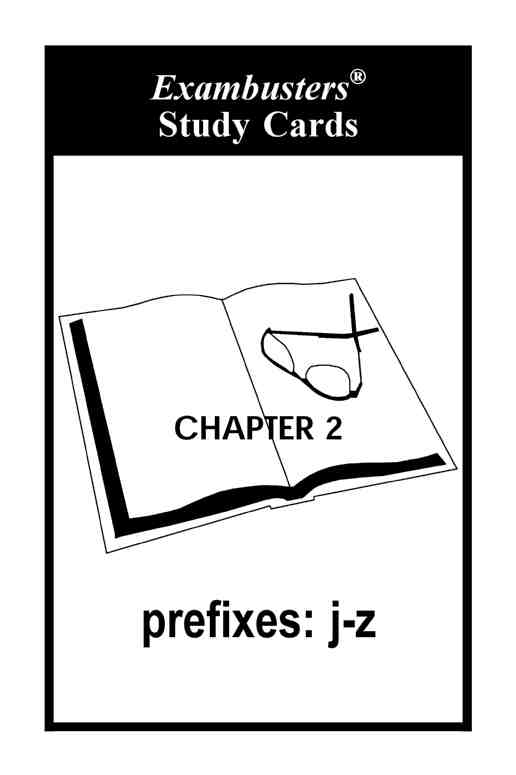 SAT Test Prep Word Roots Review--Exambusters Flash Cards--Workbook 6 of 9 SAT Exam Study Guide - photo 30