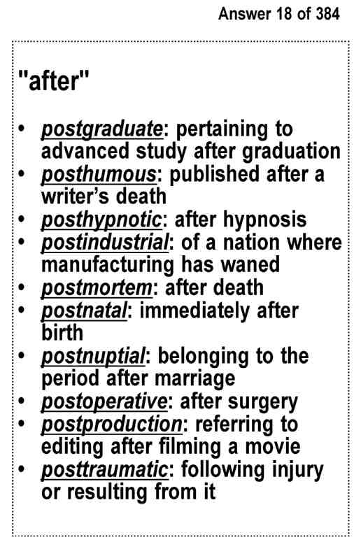 SAT Test Prep Word Roots Review--Exambusters Flash Cards--Workbook 6 of 9 SAT Exam Study Guide - photo 38