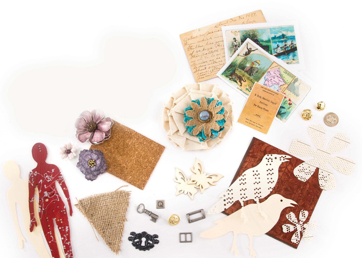 Whether you call them embellishments or ephemera all of these supplies are - photo 8