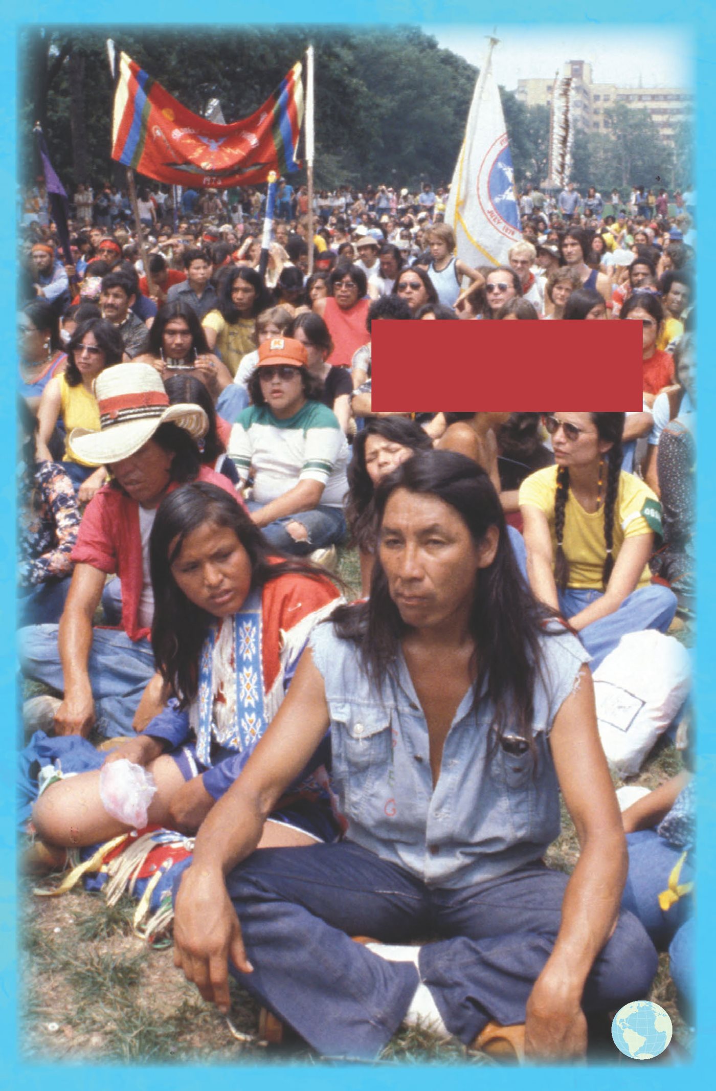 The crowd listens and rests at the end of The Longest Walk in 1978 The - photo 10