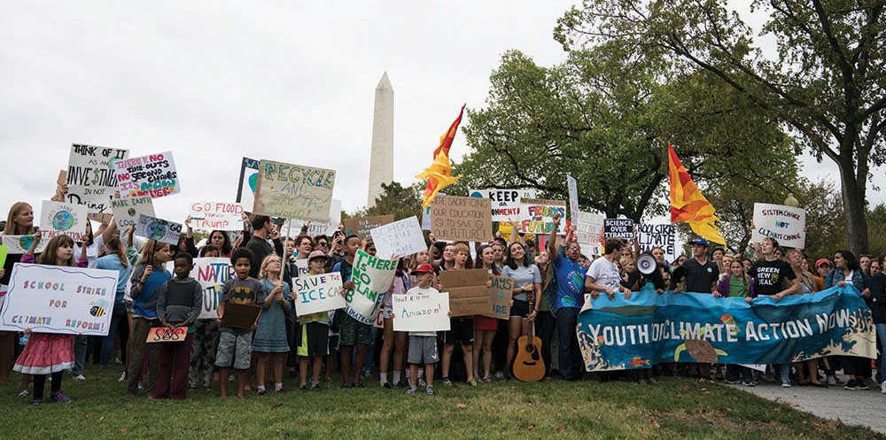 Young people in Washington DC join nearly four million protesters around the - photo 3