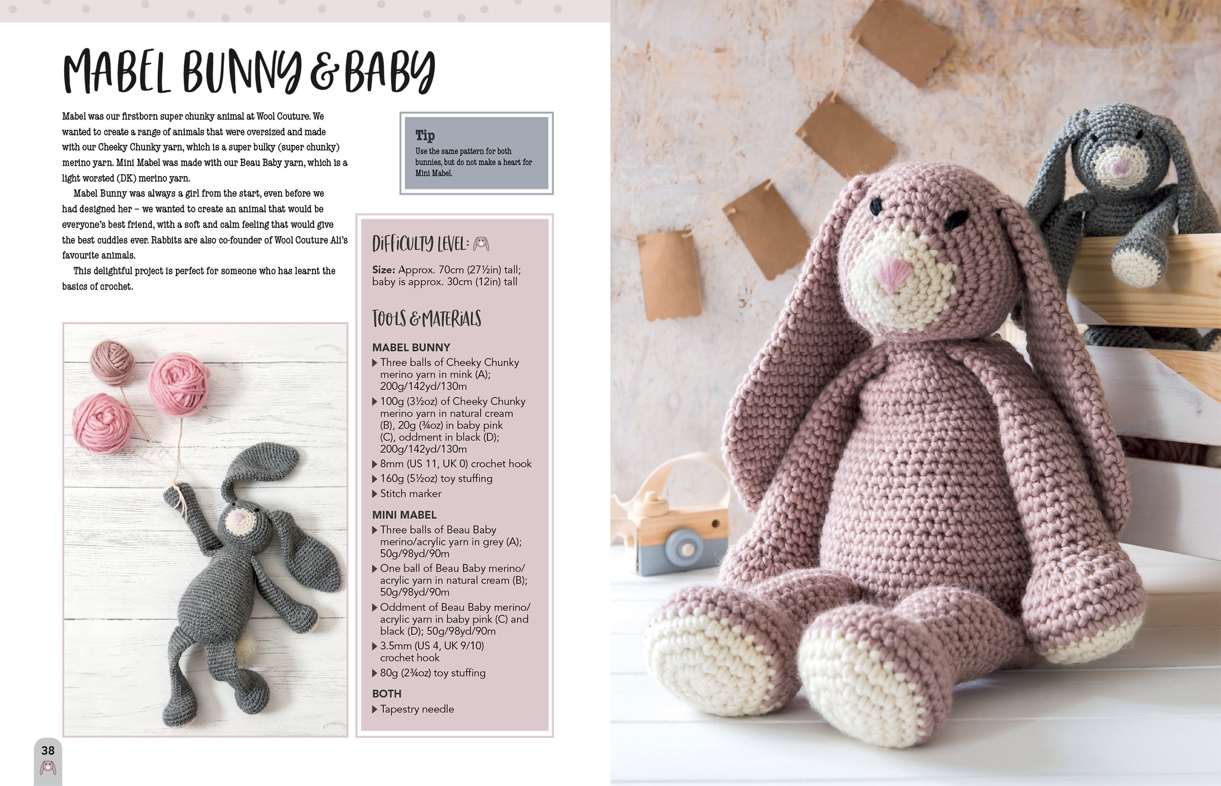 Mabel Bunny Co 15 Loveable Animals to Crochet Using Chunky Yarn - photo 40