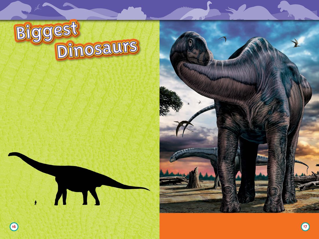 The biggest dinosaurs were the long- necked sauropods SORE - uh- PODS - photo 10