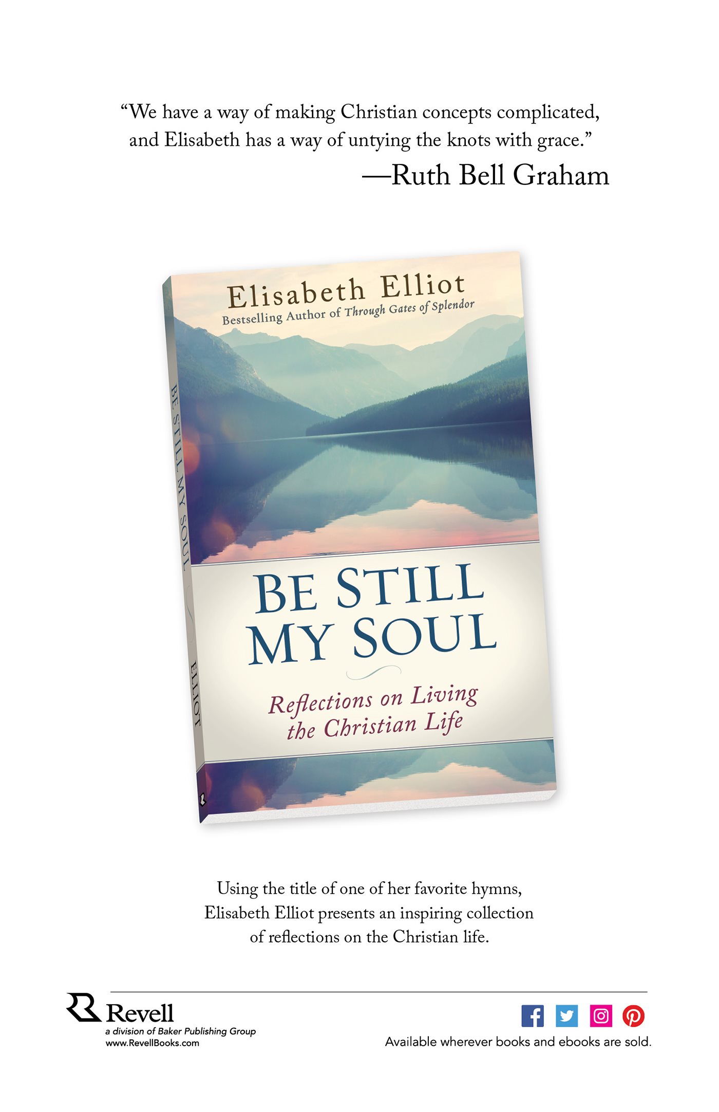 Books by Elisabeth Elliot A Lamp Unto My Feet Be Still My S - photo 6