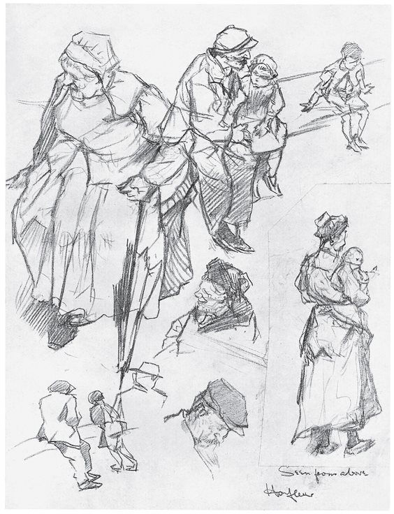 PLATE LXII Sketches of Figures Lead Pencil PLATE LXIII Sketches of - photo 17