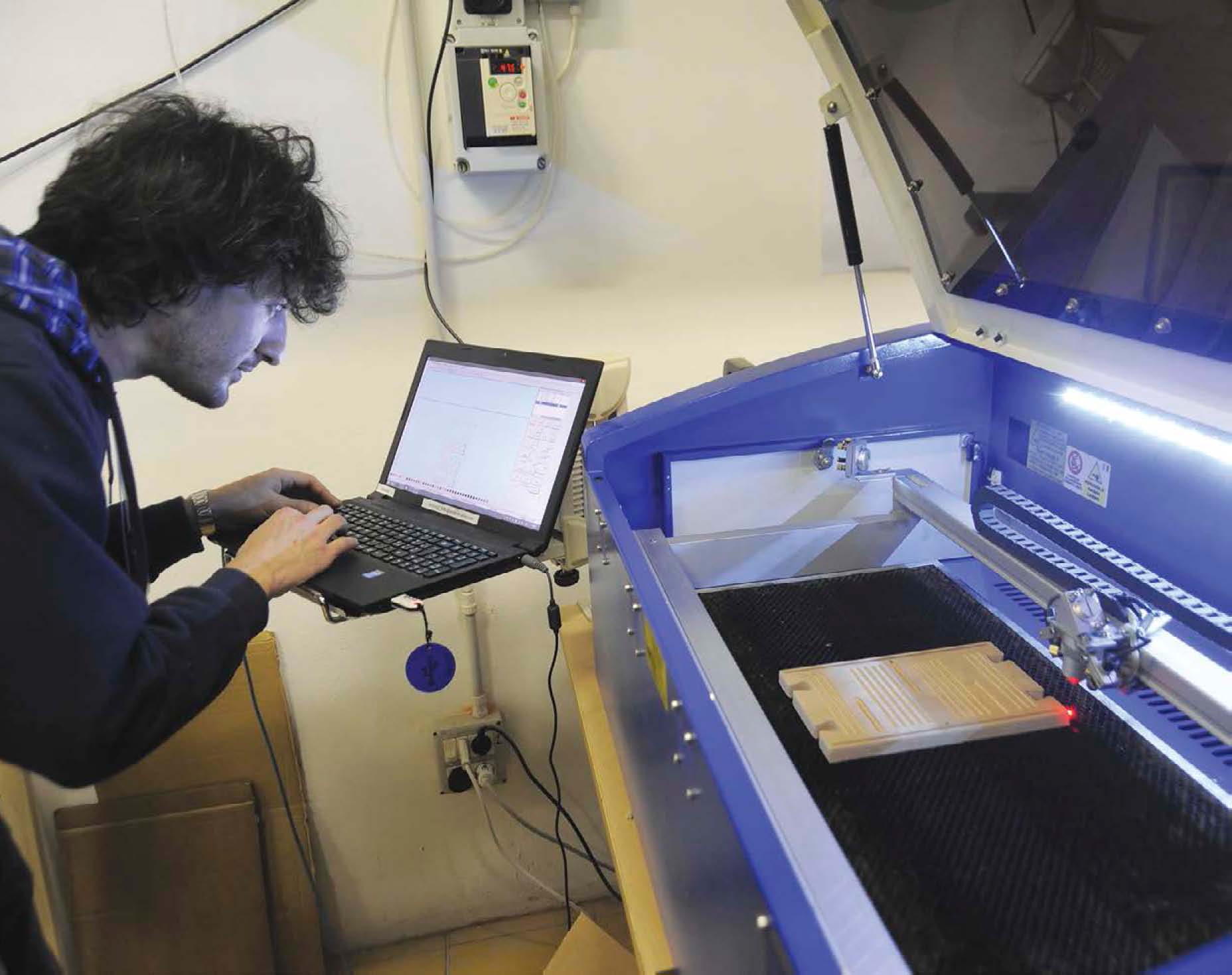 Using a laser cutter involves computer skills combined with knowledge of - photo 4