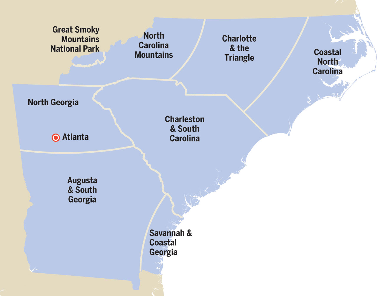 Lonely Planet Georgia the Carolinas 3 Travel Guide - photo 3