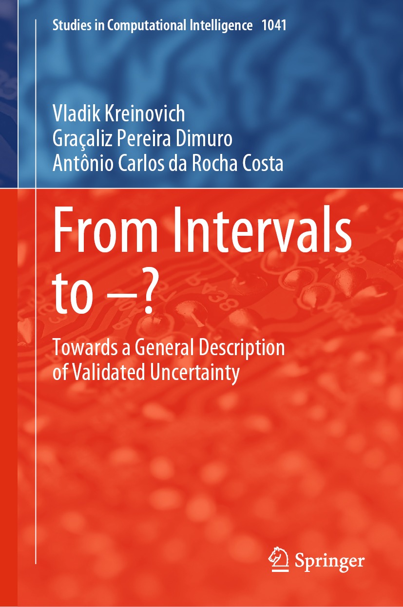 Book cover of From Intervals to Volume 1041 Studies in Computational - photo 1