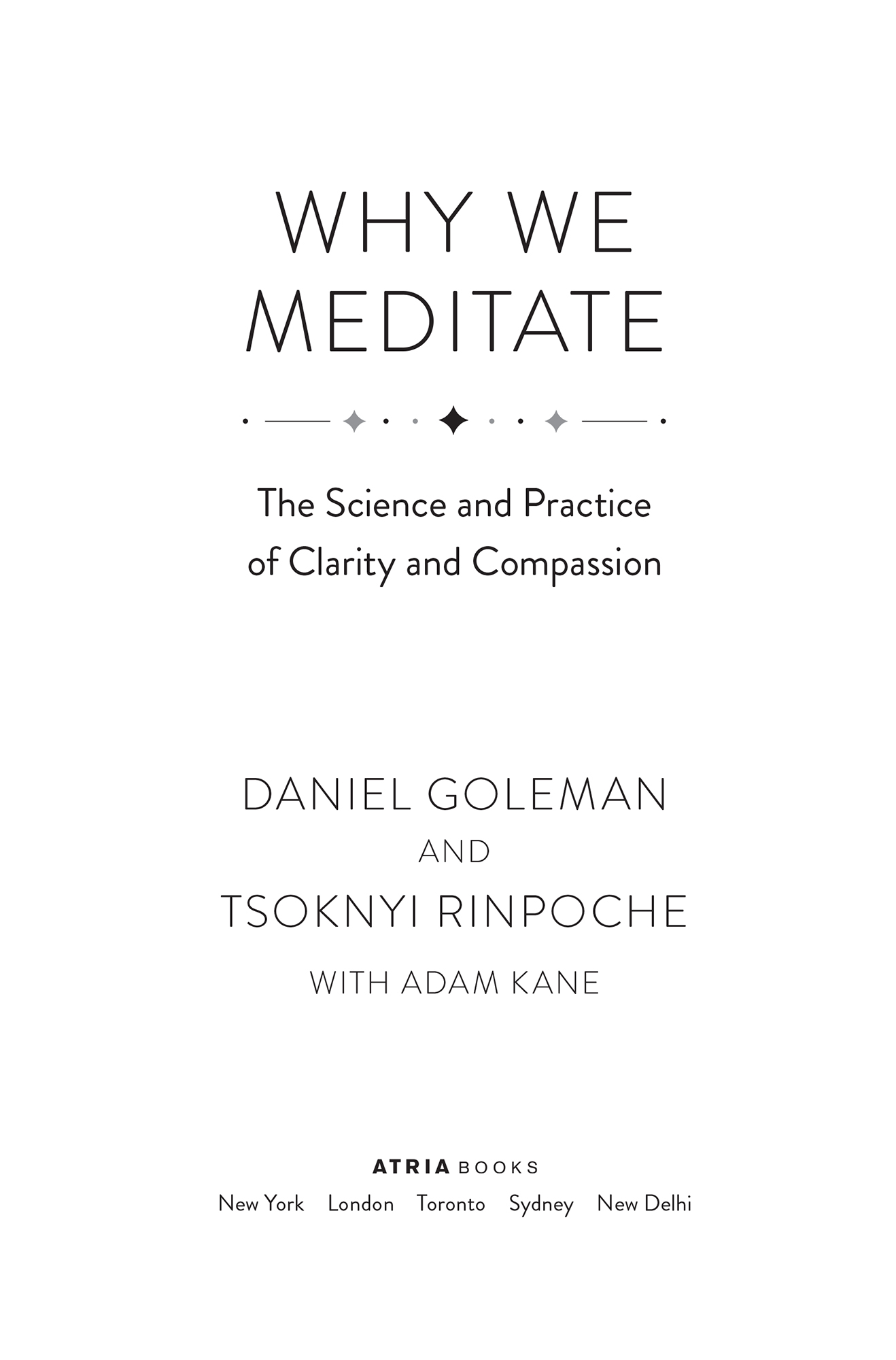 Why We Meditate The Science and Practice of Clarity and Compassion - image 2