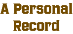 A Personal Record - image 1