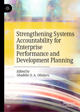 Gbadebo O. A. Odularu - Strengthening Systems Accountability for Enterprise Performance and Development Planning