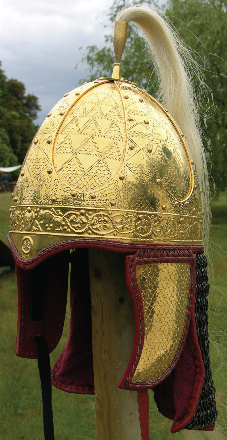 Spangenhelm helmet Reconstruction by Swehanaz photo and copyright by Lindsay - photo 5