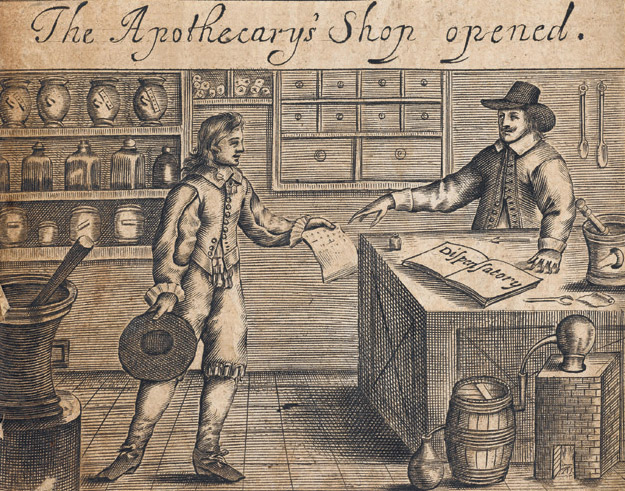 The Apothecarys Shop opened Engraving by William Faithorne Inside a - photo 4