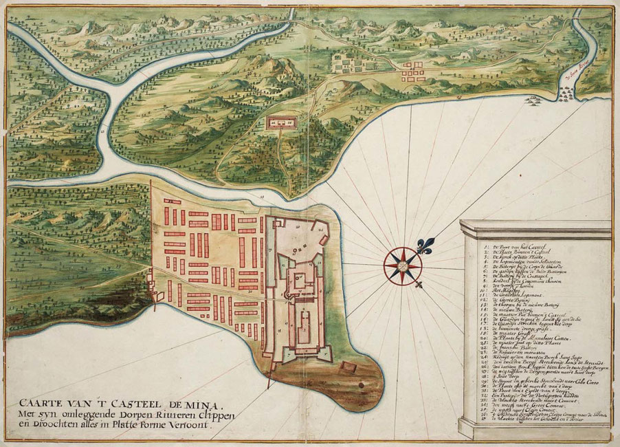 4 Map of So Jorge da Mina the Benya River and nearby settlements c 1665 - photo 17