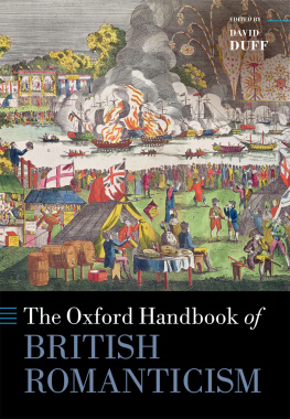 David Duff - The Oxford Handbook of British Romanticism