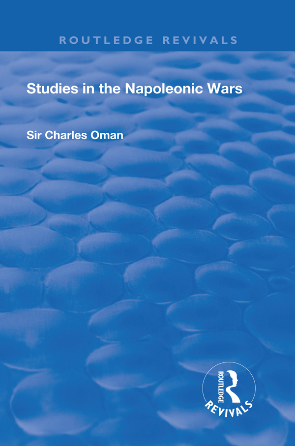 Routledge Revivals Studies in the Napoleonic Wars First published in 1929 - photo 1