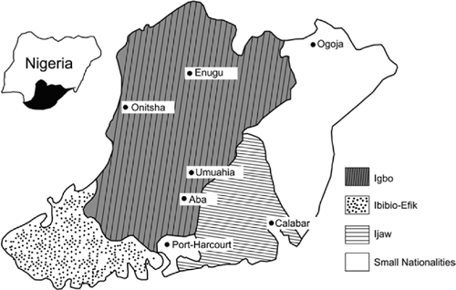 Map 2 Showing the Igbo and other Inhabitants of Southeast Lower Niger Basin - photo 3