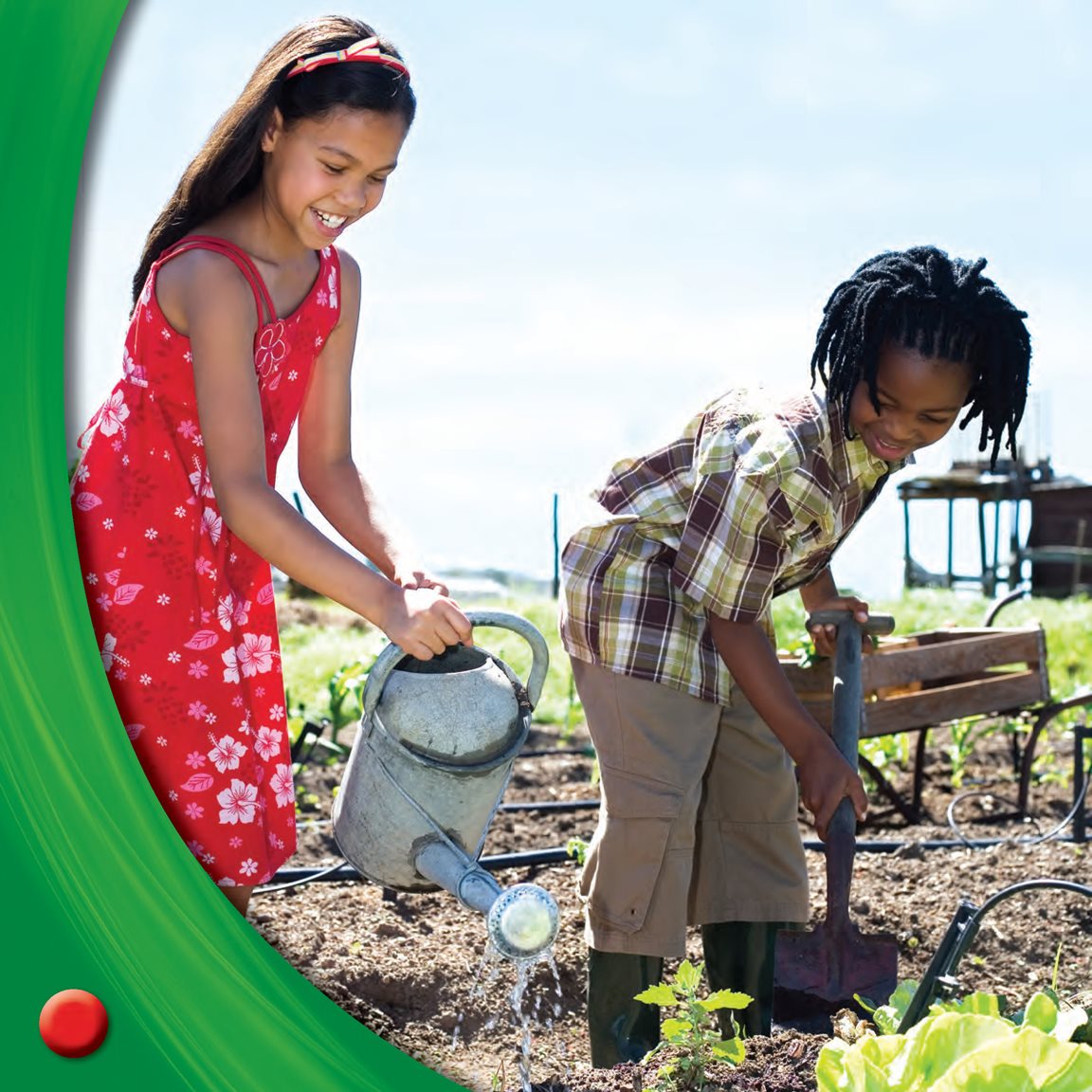 Tending Shay tends her garden She waters the seeds It helps plants grow - photo 18