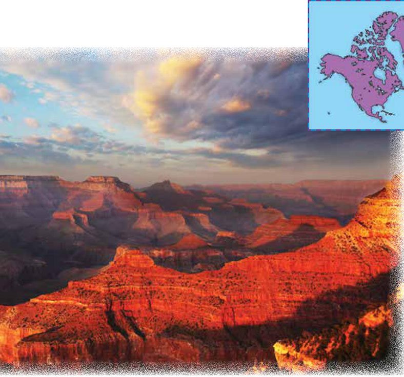 North America The Grand Canyon is in Arizona It is very wide and deep - photo 9