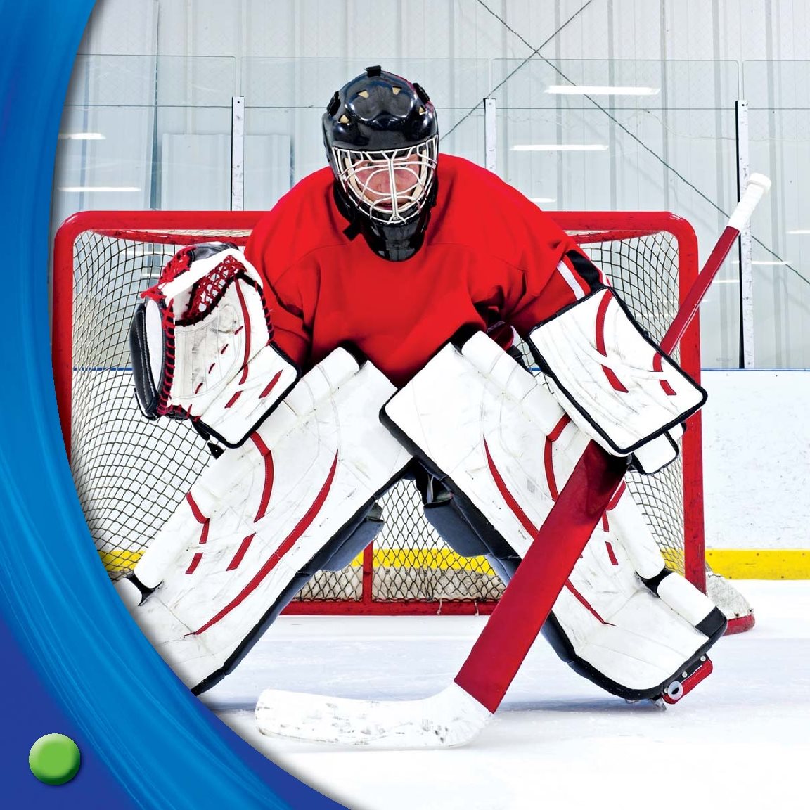 A goalie wears bigger thicker pads These pads help block shots and keep - photo 23