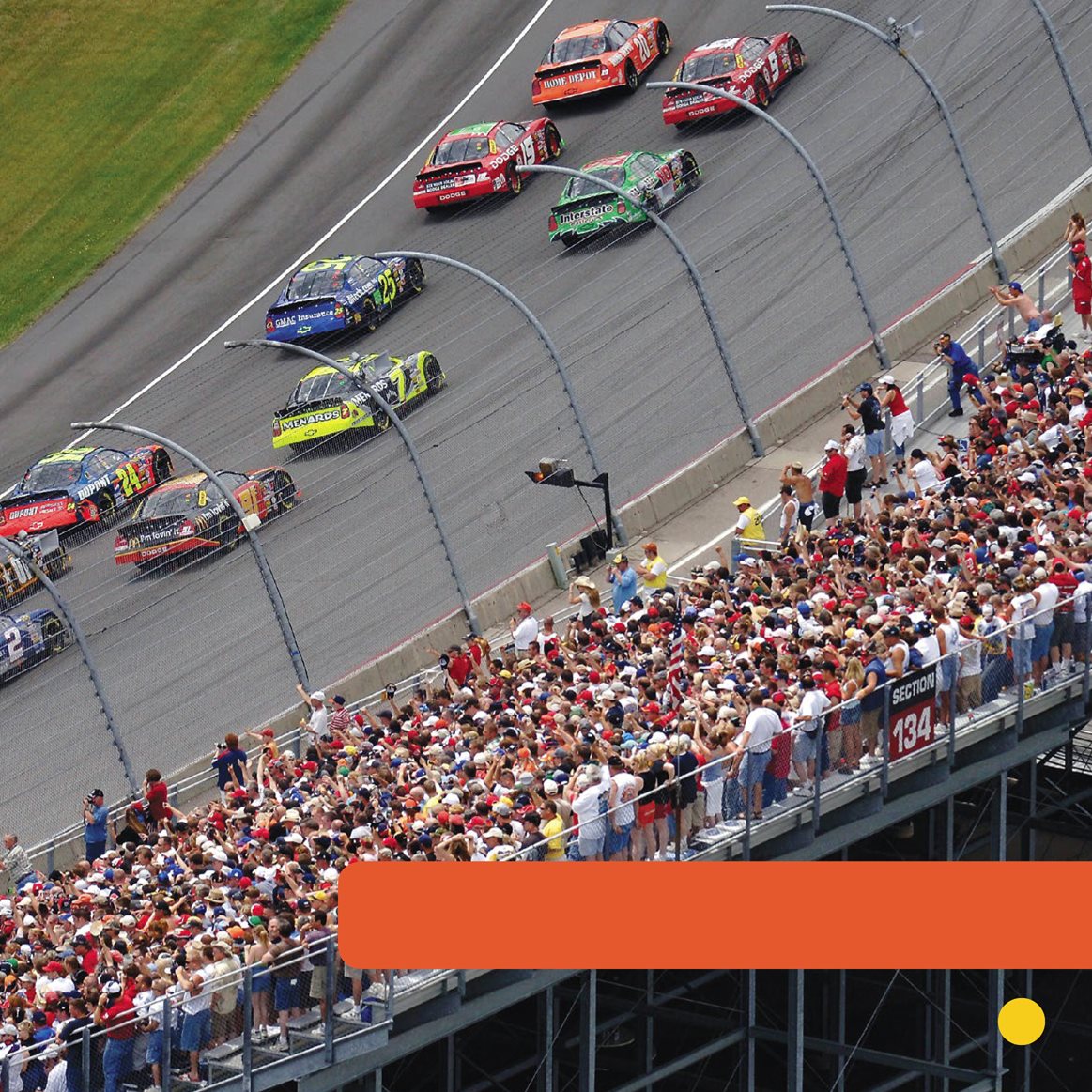 People watch them race racetrack The cars zip around a racetrack - photo 5