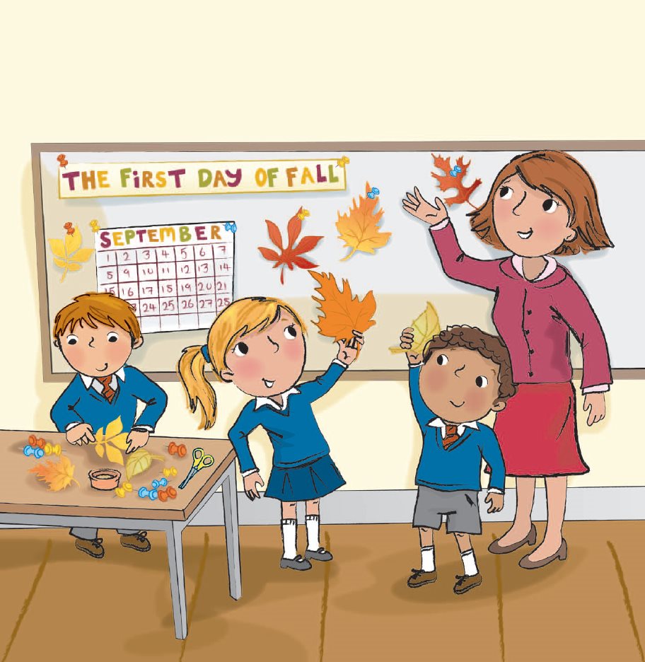 Today our class celebrates the first day of fall Every year fall begins on - photo 6