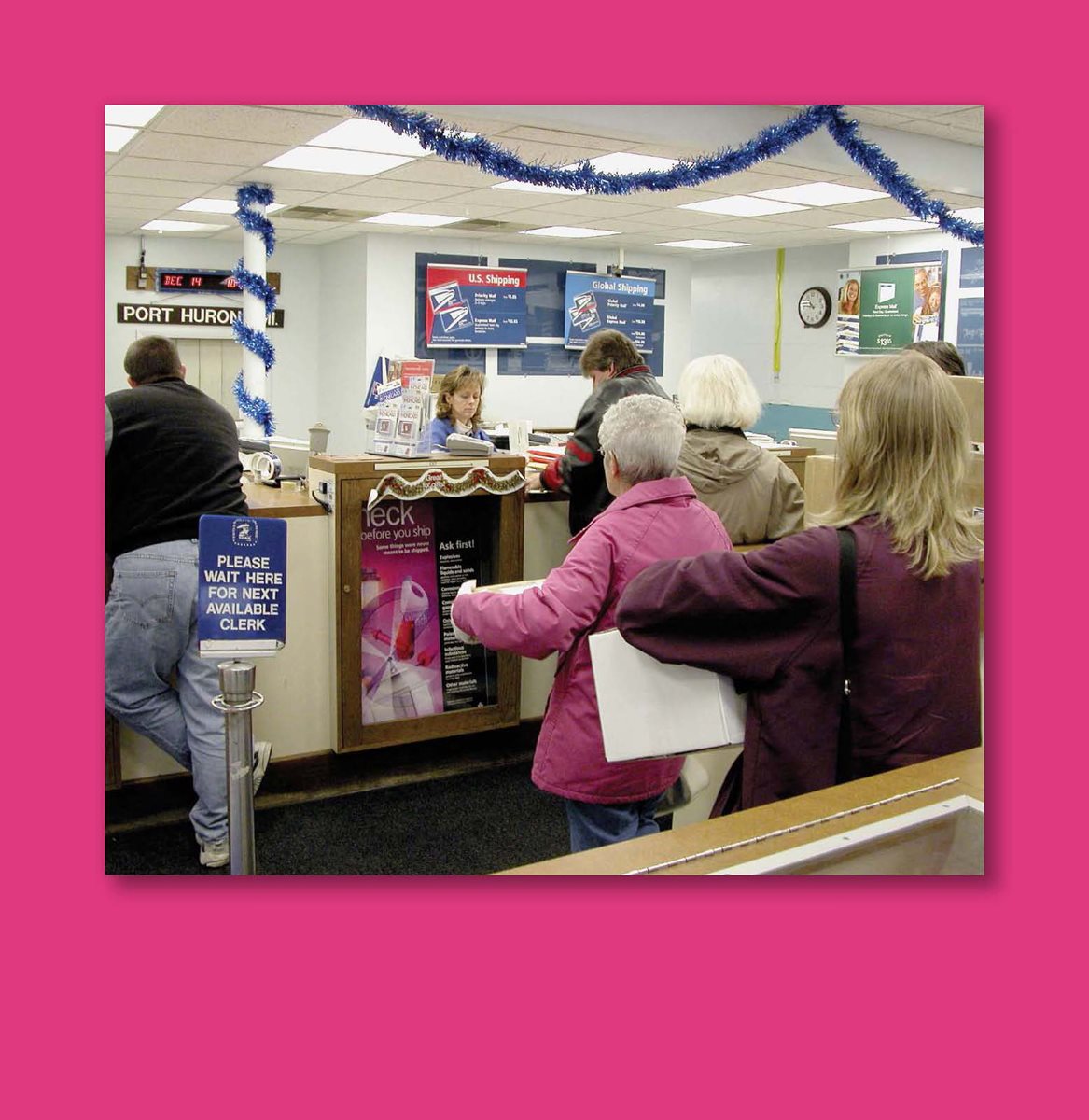 Clerks are happy to answer questions Post office clerks help customers - photo 14