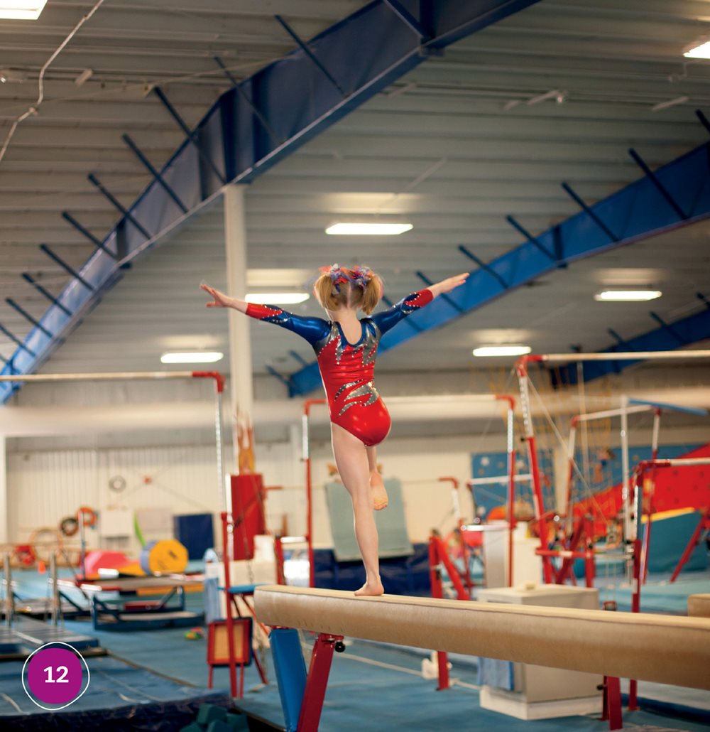 You can practice tumbling on the mats You can walk on the balance beam - photo 12