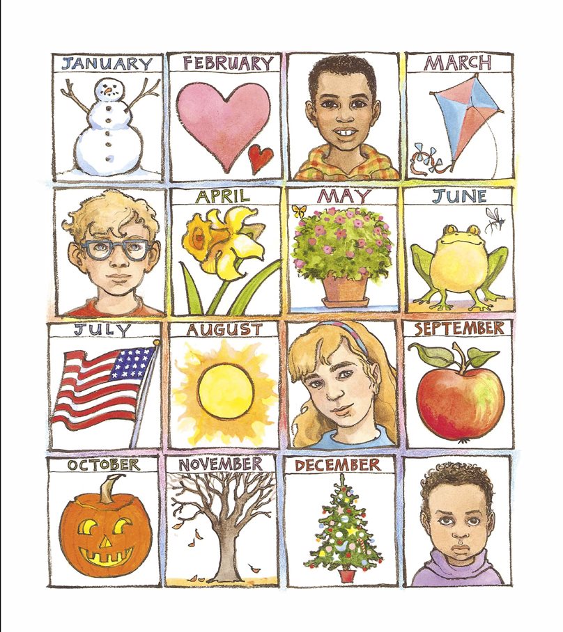 A CHILDS CALENDAR Poems by JOHN UPDIKE Illustrations by TRINA - photo 4