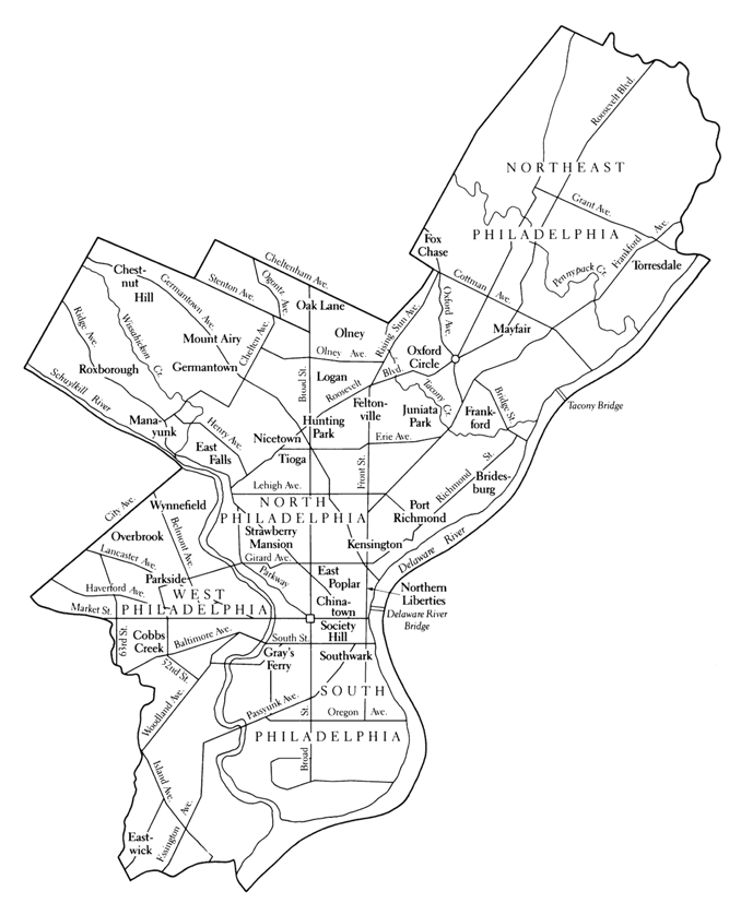 FIGURE 1 Map of Philadelphia created by Karen L Wysocki for Philadelphia - photo 2