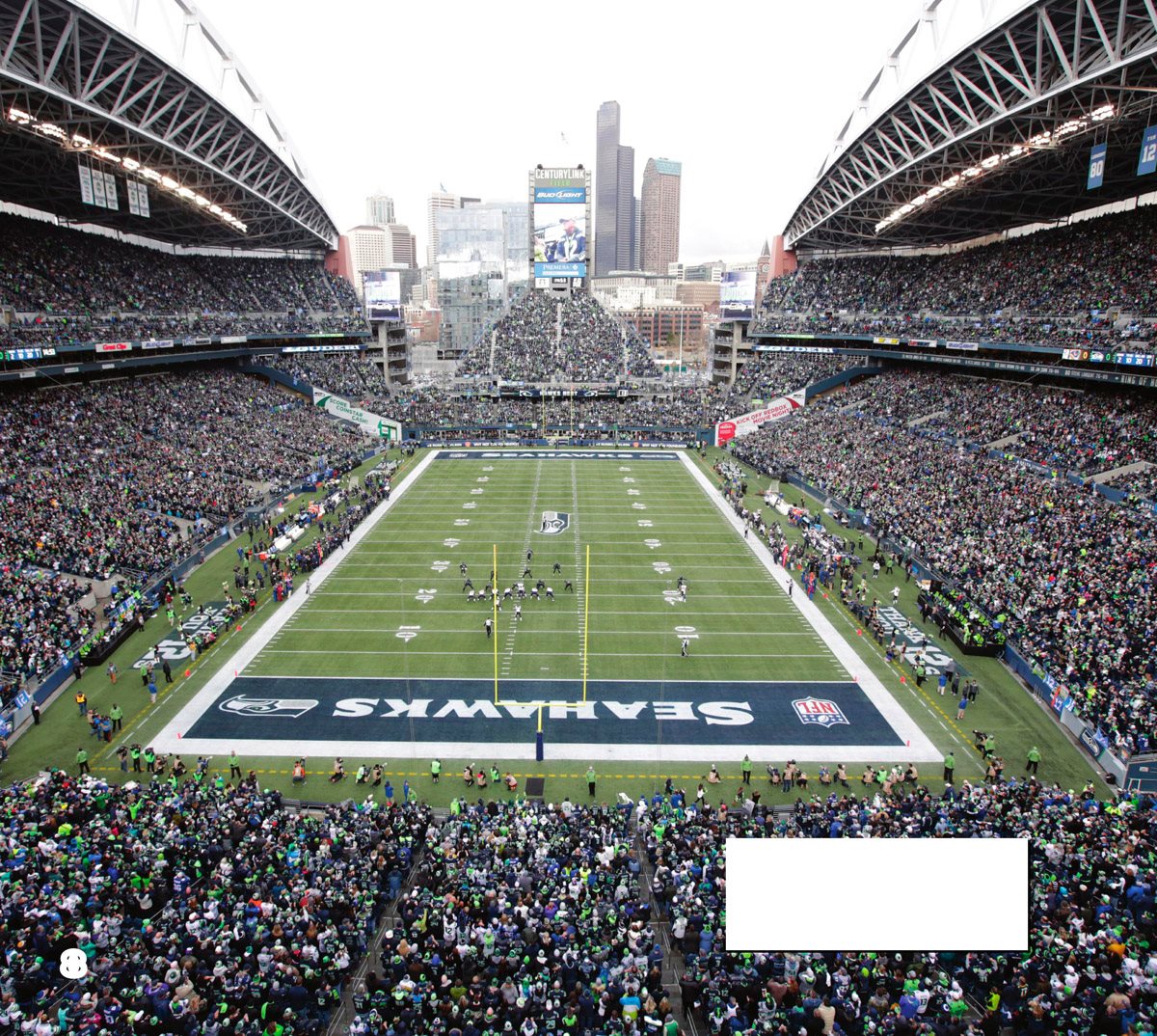 Fans can see the Seattle skyline from the Seahawks stadium - photo 10