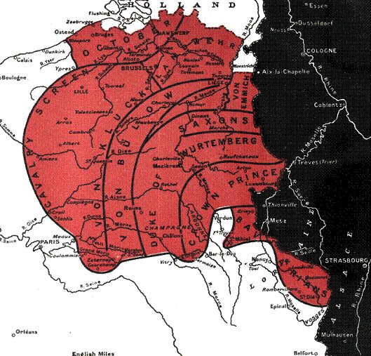 I The Track Of The Armies WHEN Germany declared war upon Russia Belgium - photo 2